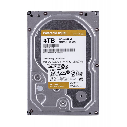 Western Digital Gold WD4004FRYZ vnitřní pevný disk 3.5" 4 TB Serial ATA III