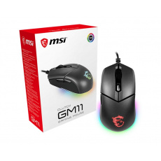 MSI Clutch GM11 myš Hraní Pro leváky USB Typ-A Optický 5000 DPI