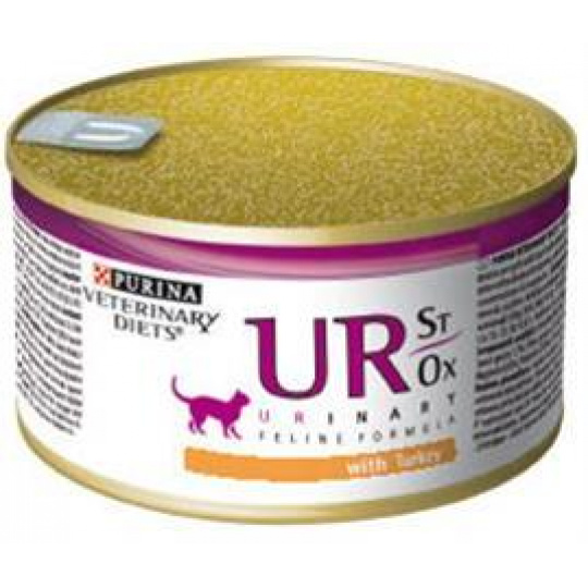Purina VD Feline - UR St/Ox Urinary Turkey KONZERVA  0,195 kg