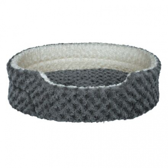 Plyšový pelech KALINE, šedo/krémový Plyšový pelech KALINE, šedo/krémový