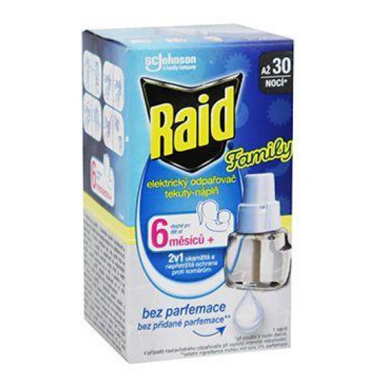 Raid Family elektr.odpar.komárov+tek.náplň 30nocí,21ml Raid Family elektr.odpar.komárov+tek.náplň 30nocí,21ml