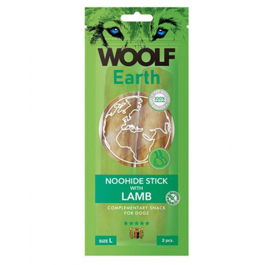 Pamlsek Woolf Dog Earth NOOHIDE L Sticks with Lamb 85 g Pamlsek Woolf Dog Earth NOOHIDE L Sticks with Lamb 85 g