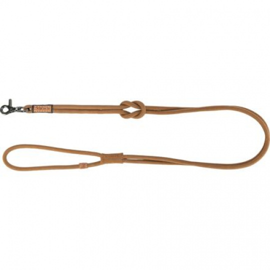 BE NORDIC okrúhle kožené vodítko XS-L: 1.20 m/ 8 mm, hnedá
