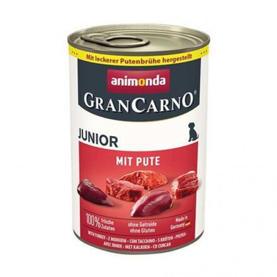 GRANCARNO Junior - s morčacím mäsom 400 g GRANCARNO Junior - s morčacím mäsom 400 g