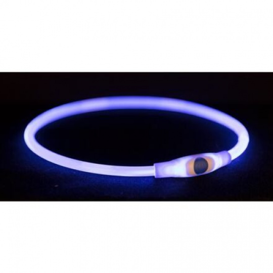 Flash light ring USB, blikajúci obojok, modrá (RP 2,10 €)