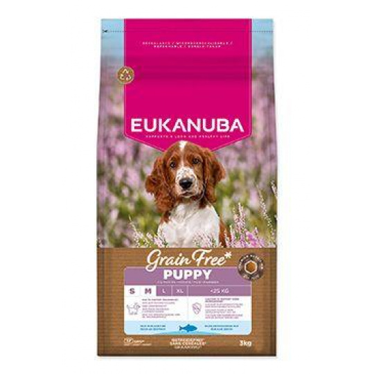Eukanuba Dog GF Puppy Small&Medium rich in Oc.Fish 3kg