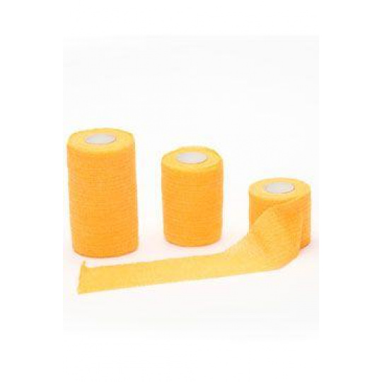 Elastická bandáž. Vet Flex 5cmx4,5m oranžové 1ks CVET Elastická bandáž. Vet Flex 5cmx4,5m oranžové 1ks CVET