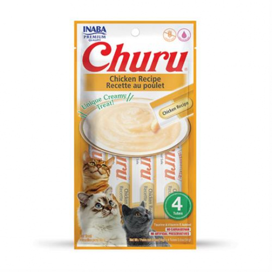 Pamlsek Inaba Churu Pyré cat Kuracie 4 tuby 56 g Pamlsek Inaba Churu Pyré cat Kuracie 4 tuby 56 g