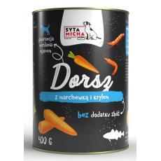 SYTA MICHA Cod with carrot and krill - mokré krmivo pro psy - 400g