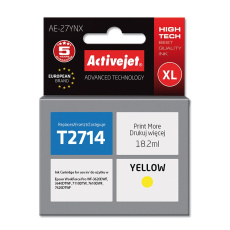 Activejet Inkoust AE-27YNX (náhradní inkoust Epson 27XL T2714; Supreme; 18 ml; žlutý)