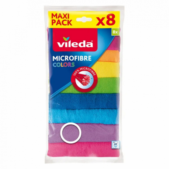 Utěrka z mikrovlákna Vileda Colors 8 ks