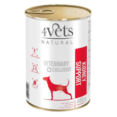 4VETS Natural Kidney Support Dog - mokré krmivo pro psy - 400 g