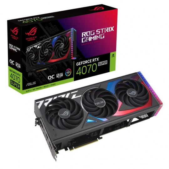 Grafická karta ASUS ROG Strix GeForce RTX 4070 SUPER OC 12GB GAMING