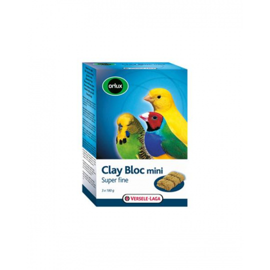 VL Orlux Clay Bloc Mini- jemnejšia ílová tehla delená pre menšie druhy vtákov 540 g