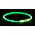 Flash light ring USB, blikajúci obojok, zelená (RP 2,10 €)