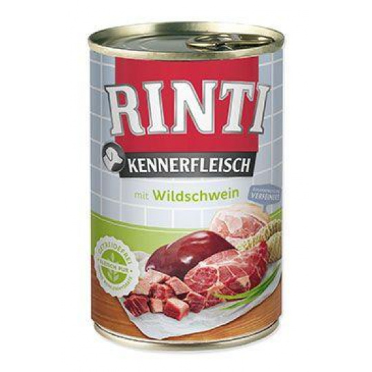 Rinti Dog Kennerfleisch konzerva Adult diviak 400g Rinti Dog Kennerfleisch konzerva Adult diviak 400g