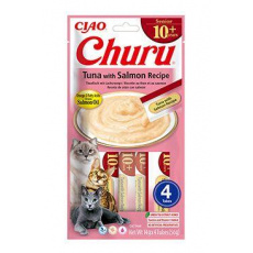 Churu Cat Senior 10+ Tuniak s Lososom Recept 4x14g Churu Cat Senior 10+ Tuniak s Lososom Recept 4x14g