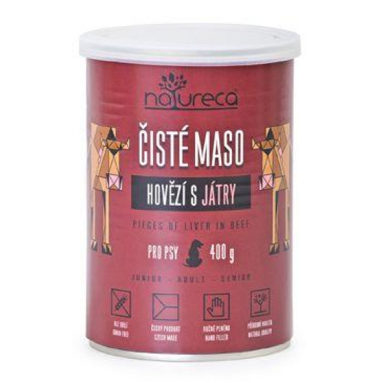 NATURECA konz. hovädzie s pečeňou pre psy 400g