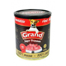 GRAND konz. Superprémiový pes hovädzie 850g GRAND konz. Superprémiový pes hovädzie 850g