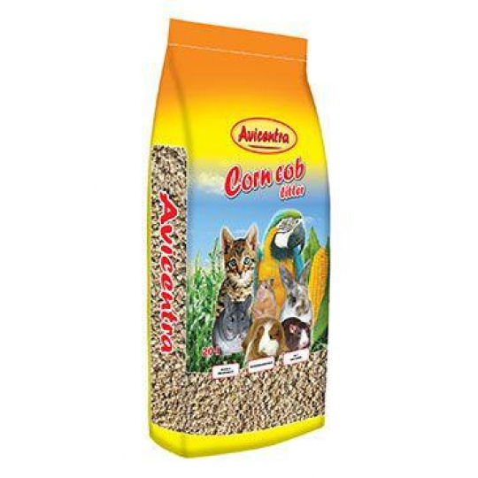 Avicentra kukuričná podstielka 20l hrubá Avicentra kukuričná podstielka 20l hrubá