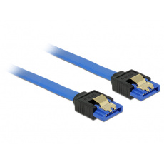 DeLOCK 84979 SATA kabel 0,5 m SATA 7-pin Černá, Modrá