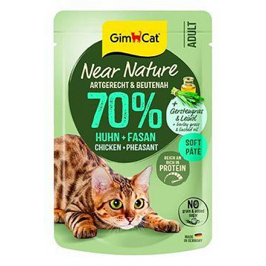 GimCat Near Nature kapsa kuře&bažant 85g GimCat Near Nature kapsa kuře&bažant 85g