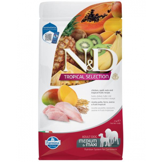 N&D TROPICAL SELECTION DOG Adult M/L Chicken 2kg