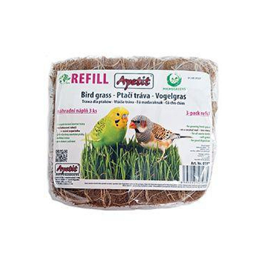 Apetit vtáčia tráva REFILL náhr.rohož,semienka 3x30g