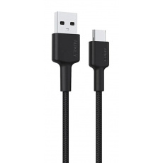 AUKEY CB-CD30 USB-C Type-C Power Delivery PD 3A 0.9m Nylon Černá