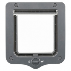 Priechodné dvierka pre mačku, 2-cestné, 20x22cm, sivé Priechodné dvierka pre mačku, 2-cestné, 20x22cm, sivé