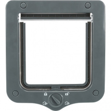 Priechodné dvierka pre mačku, 4-cestné, 20x22cm, sivé Priechodné dvierka pre mačku, 4-cestné, 20x22cm, sivé