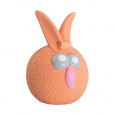 Oranžová loptička zajačik so zvukom 5 cm, latex, HipHop Dog
