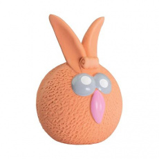 Oranžová loptička zajačik so zvukom 5 cm, latex, HipHop