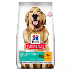 HILL'S Science Plan Canine Adult Perfect Weight Large Breed Chicken - suché krmivo pro psy - 12 kg