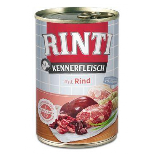 Rinti Dog Kennerfleisch konzerva hovädzie 400g Rinti Dog Kennerfleisch konzerva hovädzie 400g