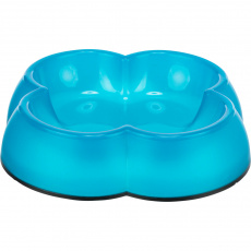 Plastová miska štvorlístok s gumou, 0,25 l/14 cm