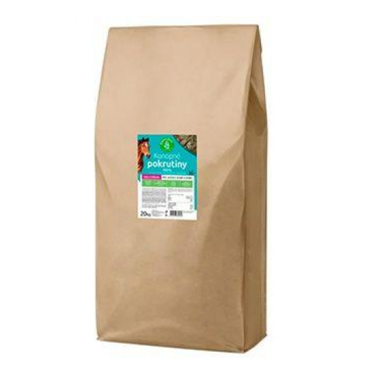 Konopné pokrutiny vo forme výliskov/plátkov BIO 20kg Konopné pokrutiny vo forme výliskov/plátkov BIO 20kg