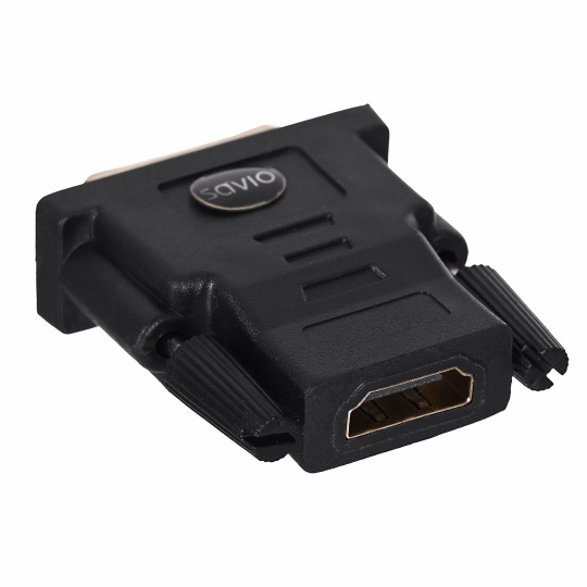 Savio CL-21 cable gender changer DVI HDMI Černá