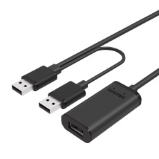 UNITEK Y-278 USB kabel 10 m USB 2.0 2 x USB A USB A Černá