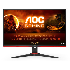 AOC G2 24G2SPAE/BK LED display 60,5 cm (23.8") 1920 x 1080 px Full HD Černá, Červená