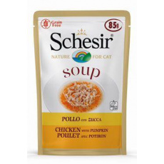 Schesir Cat kapsička Adult Soup kuracie/tekvica 85g Schesir Cat kapsička Adult Soup kuracie/tekvica 85g