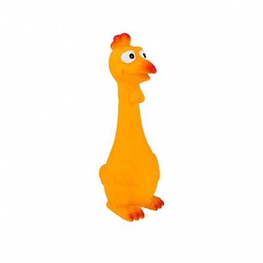 Kuriatko sediace 21 cm, so zvukom, latex, HipHop Dog