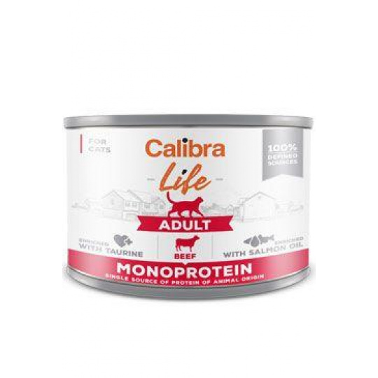 Calibra Cat Life konz.Adult Beef 200g Calibra Cat Life konz.Adult Beef 200g