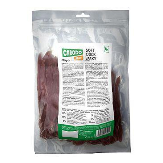 CARODO Dog poch. Mäkké kačacie jerky 250g
