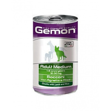 GEMON konzerva adult medium pre psy jahňa a ryža 1250 g