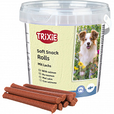 Soft Snack Happy Rolls - tyčinky s lososom, vedro 500 g Soft Snack Happy Rolls - tyčinky s lososom, vedro 500 g