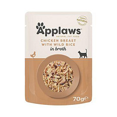 Applaws Cat kapsička Adult Broth kuracie.prsia s div.ryža 70g