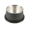 Miska DUVO+ na kŕmenie matná kónická čierna nerez s priemerom 19 x 9,5 cm 800 ml
