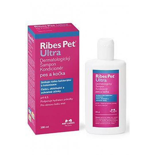 Ribes Pet Ultra pre psy a mačky, šampón 200ml