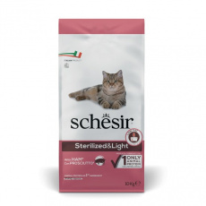 SCHESIR Adult Sterilized & Light with ham - suché krmivo pro kočky - 10kg